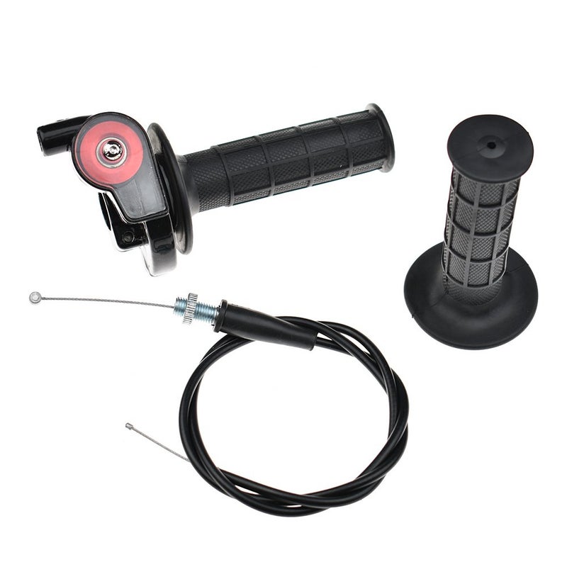 LAXEEM 7/8" 22mm Twist Throttle Grips Cable For CRF KLX TTR 110 125 150 200 250 cc Dirt Pit Bike - Image 1